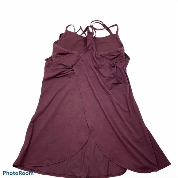 Athleta‎ Burgundy Tank With Attached Sport Bra XS - Picture 5 of 14